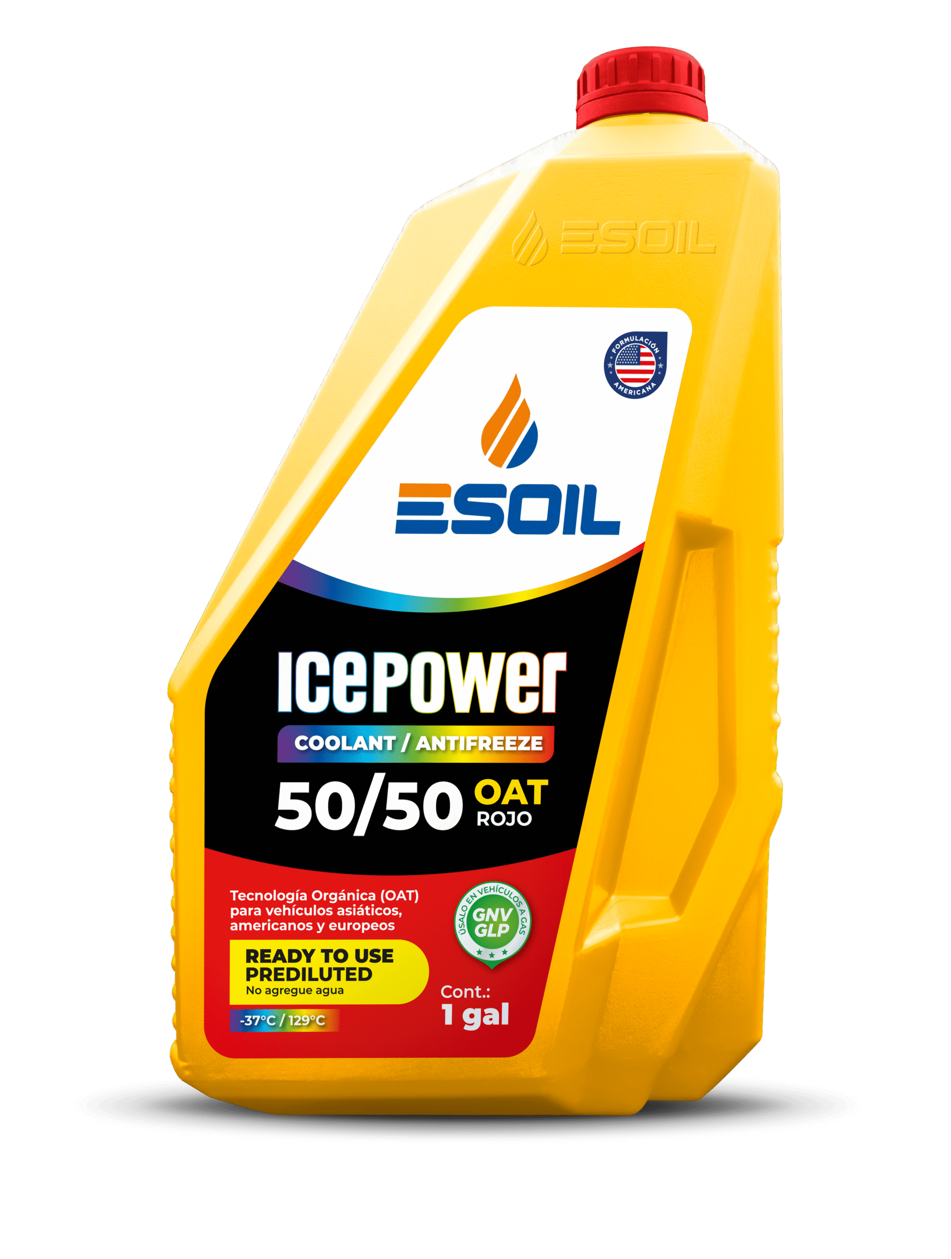 Ice Power 50/50 OAT Rojo 1 GAL