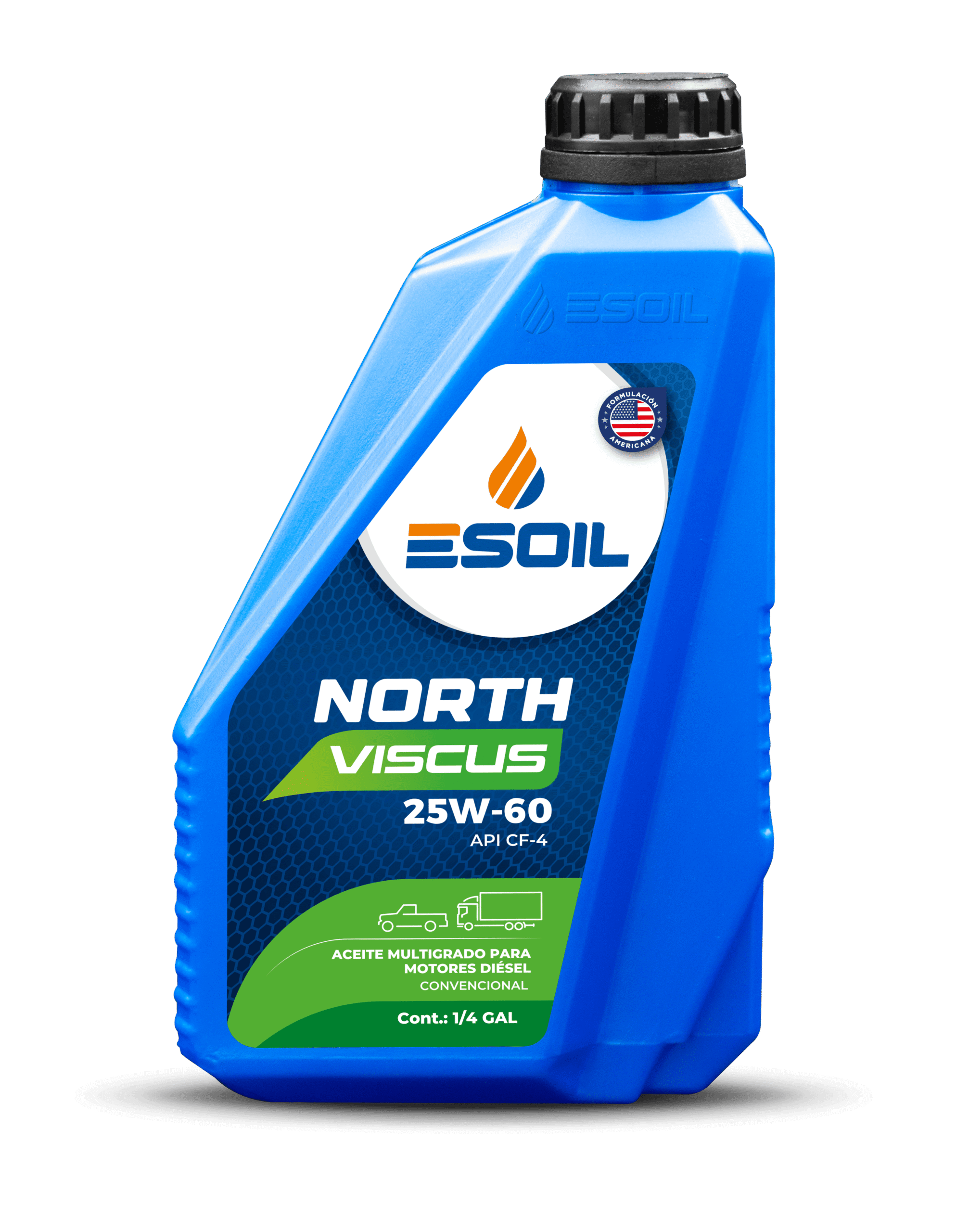 North Viscus SAE 25W-60 API CF-4 1/4 GAL